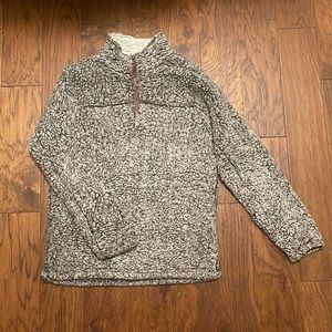 true grit frosty tipped 1/4 zip sherpa pullover